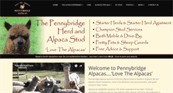 Desktop Screenshot of pennybridgealpacas.co.uk